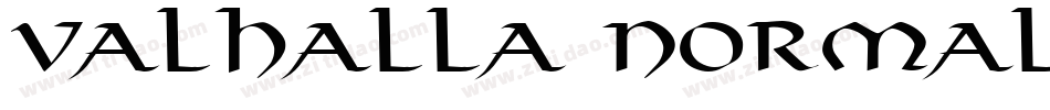 Valhalla Normal字体转换